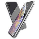 Купить Чехол X-doria Glass Plus для Apple iPhone XS (прозрачный, гелевый/стеклянный)