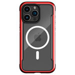 Купить Чехол Raptic Defense Shield для Apple iPhone 15 pro (красный, маталлический, MagSafe)