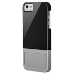 Чехол X-doria Kick Case для Apple iPhone 5 (черный/серый, пластиковый)