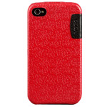 Чехол YoGo Auspice для Apple iPhone 4 (кожаный, красный)