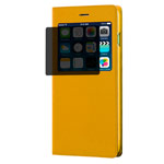 Чехол RGBMIX X-Fitted Privacy Guard для Apple iPhone 6/6S (оранжевый, кожаный)