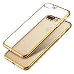 Чехол X-Fitted E-Plating Case для Apple iPhone 7 plus (золотистый, гелевый)