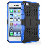 Чехол Yotrix Shockproof case для Apple iPhone SE (синий, пластиковый)