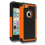 Чехол Yotrix Antishock case для Apple iPhone SE (оранжевый, пластиковый)