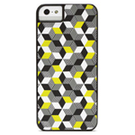 Чехол X-doria Dash Icon Case для Apple iPhone 5 (черный/желтый, матерчатый)