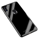 Чехол Yotrix GlassCase для Xiaomi Mi 8 SE (черный, гелевый/стеклянный)