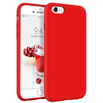 Чехол Yotrix LiquidSilicone для Apple iPhone 6S (красный, гелевый)