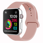 Ремешок для часов Yotrix Silicone Band для Apple Watch 42/44 мм (бежево-розовый, силиконовый)