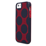 Чехол X-doria Dash Icon Case для Apple iPhone 5/5S (Navy Dots, матерчатый)