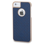 Чехол X-doria Dash Plus case для Apple iPhone 5/5S (синий, кожанный)