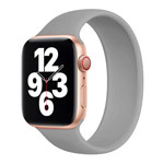 Ремешок для часов Yotrix Solo Loop для Apple Watch 38/40 мм (серый, силиконовый)