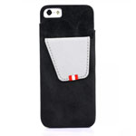 Чехол Nextouch Wallet case для Apple iPhone 5/5S (темно-серый, кожанный)
