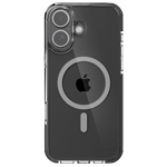 Чехол Raptic Clear для Apple iPhone 16 (серый, пластиковый/гелевый, MagSafe)