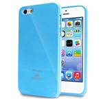 Чехол Mercury Goospery Jelly Case для Apple iPhone 5/5S (голубой, гелевый)