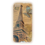 Чехол Yotrix CreativeCase для Apple iPhone 5/5S (Eiffel Butterfly, гелевый) (NPG)