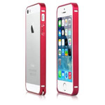 Чехол Yotrix BumperCase для Apple iPhone 5/5S (красный, алюминиевый)
