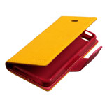 Чехол Mercury Goospery Fancy Diary Case для Apple iPhone 5/5S (желтый, кожаный)