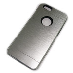 Чехол Yotrix MetalCase Silicone для Apple iPhone 6 (серебристый, алюминиевый)