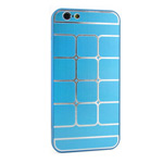 Чехол Yotrix MetalCase Matrix для Apple iPhone 6 (голубой, алюминиевый)