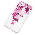 Чехол Yotrix Aquarelle для Apple iPhone 6 (Pink puzzle, пластиковый)