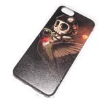 Чехол Yotrix Aquarelle для Apple iPhone 6 (Skull on bird, пластиковый)